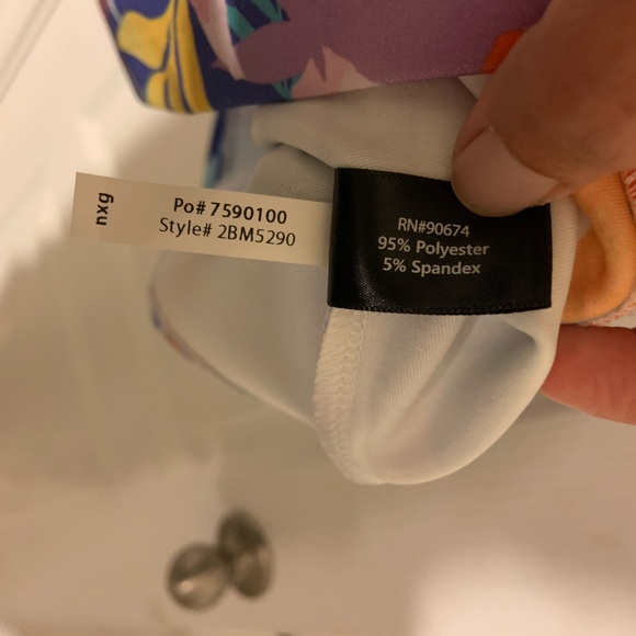 NWT Boston Proper XXS Vacation Tropical Hawaii Print Dress Front Zip - Picture 6 of 8